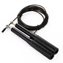 CORDA DE PULAR SPEED ROPE 2 ROLAMENTOS ALUMÍNIO PRETA